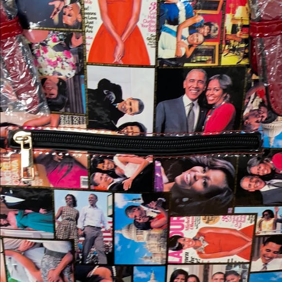 MICHELLE OBAMA Tote Bag Shiny Patent Leather - Picture 4 of 13